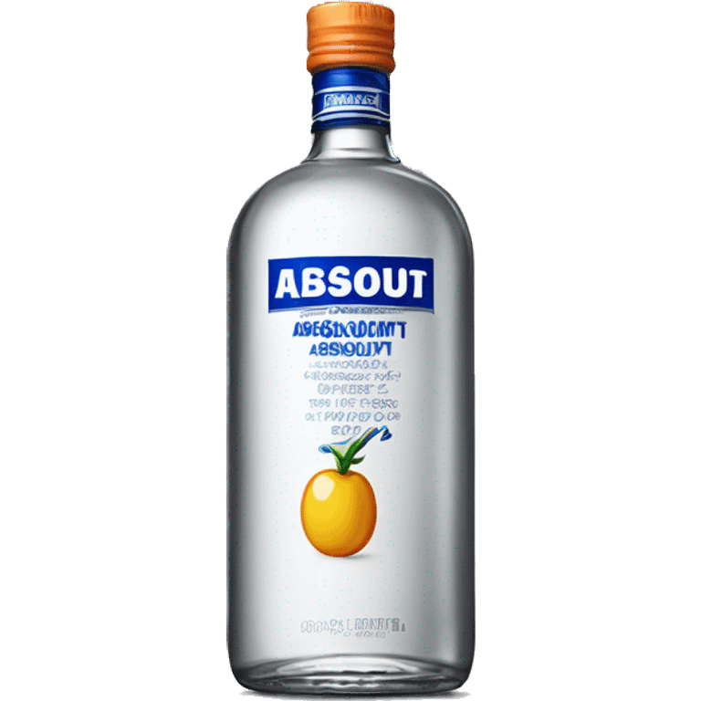 Bottle of absolut emoji