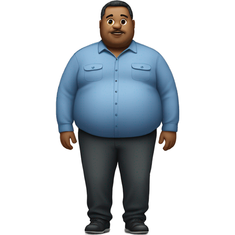 Extremely fat man  emoji