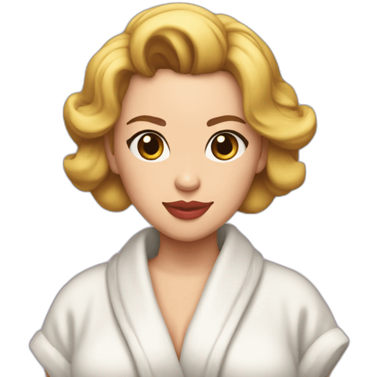 scarlett johansson bosom bathrobe emoji