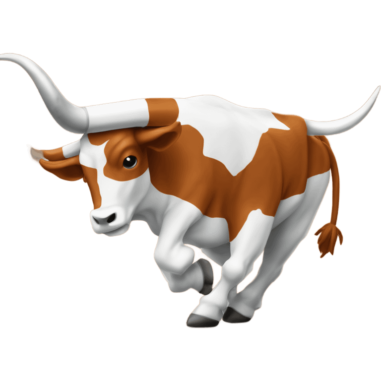 University of Texas Longhorn mascot fighting Ohio state mascot  emoji