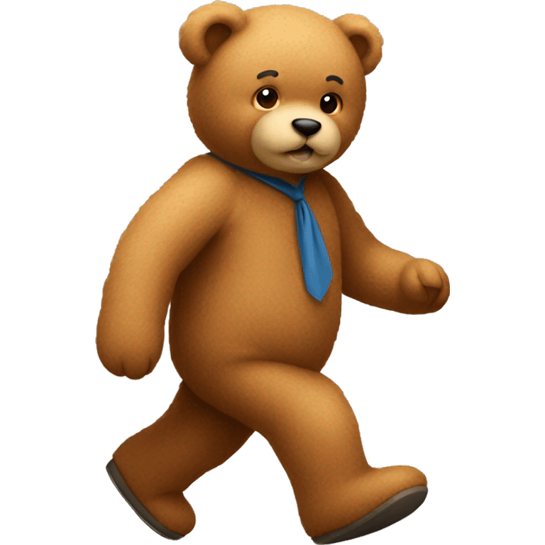 walking teddy bear emoji