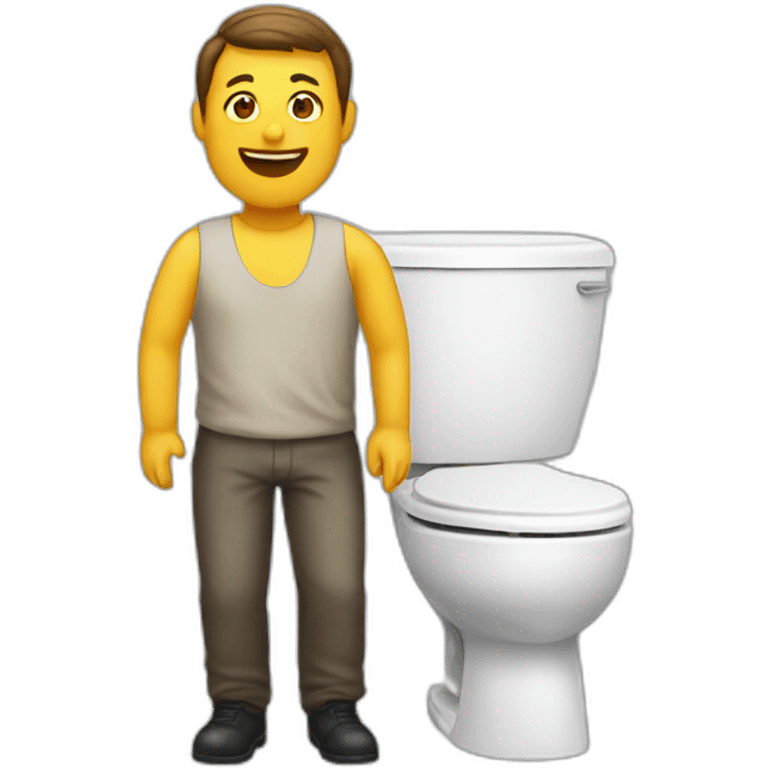 Toilet man emoji