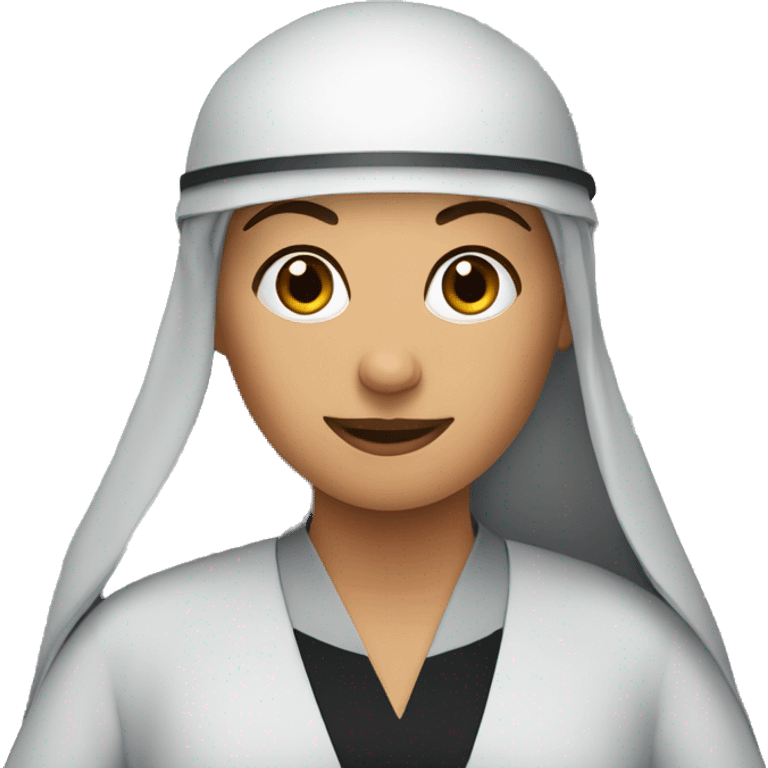 engineer in dubai with an abaya and sausages emoji