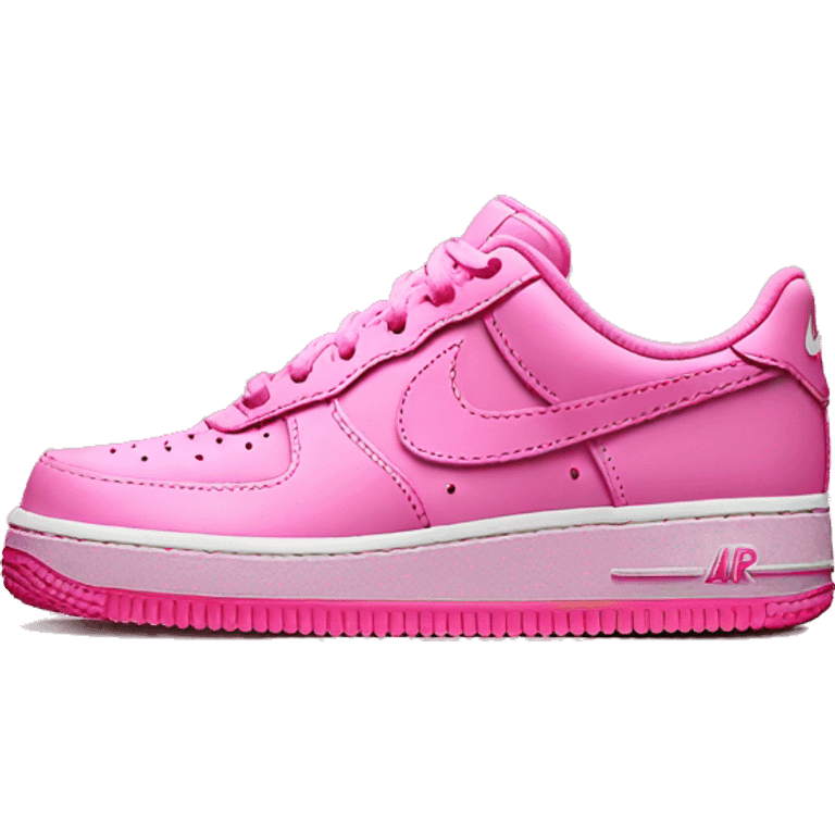 Nike Air Force 1 pink emoji