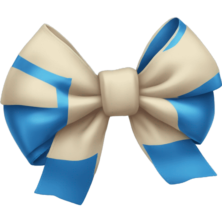 blue bow  emoji