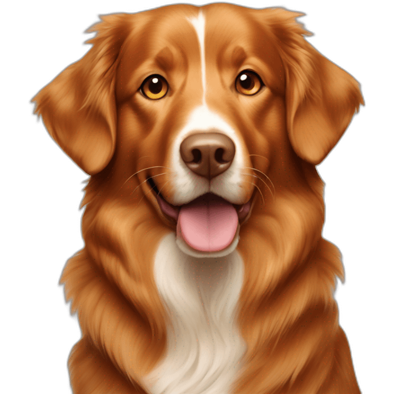 Dog nova Scotia duck tolling retriever emoji