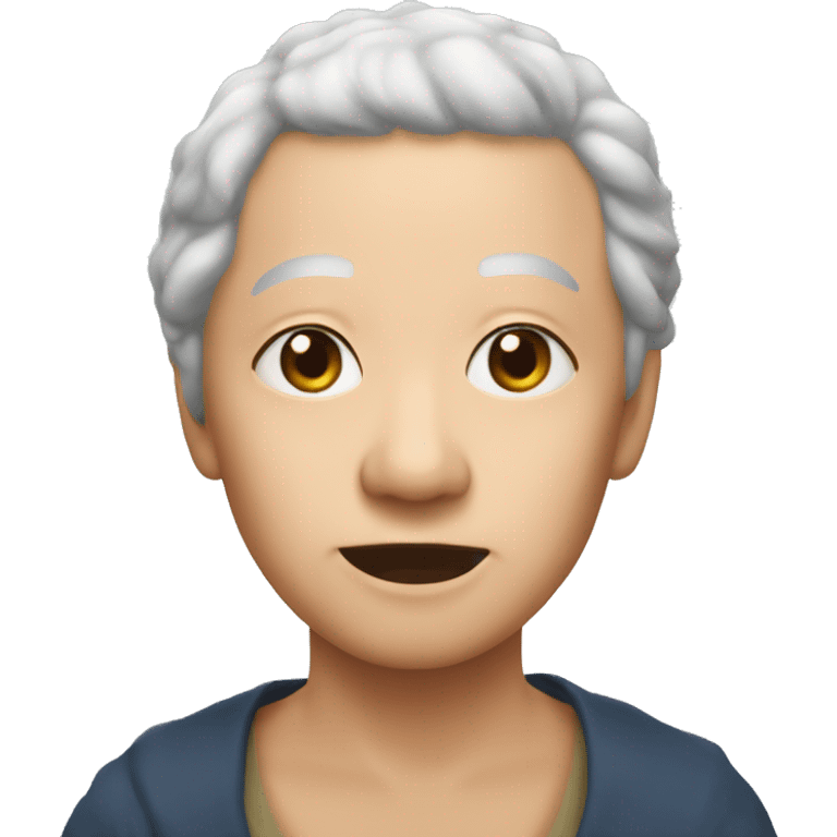 babcia z okularami emoji