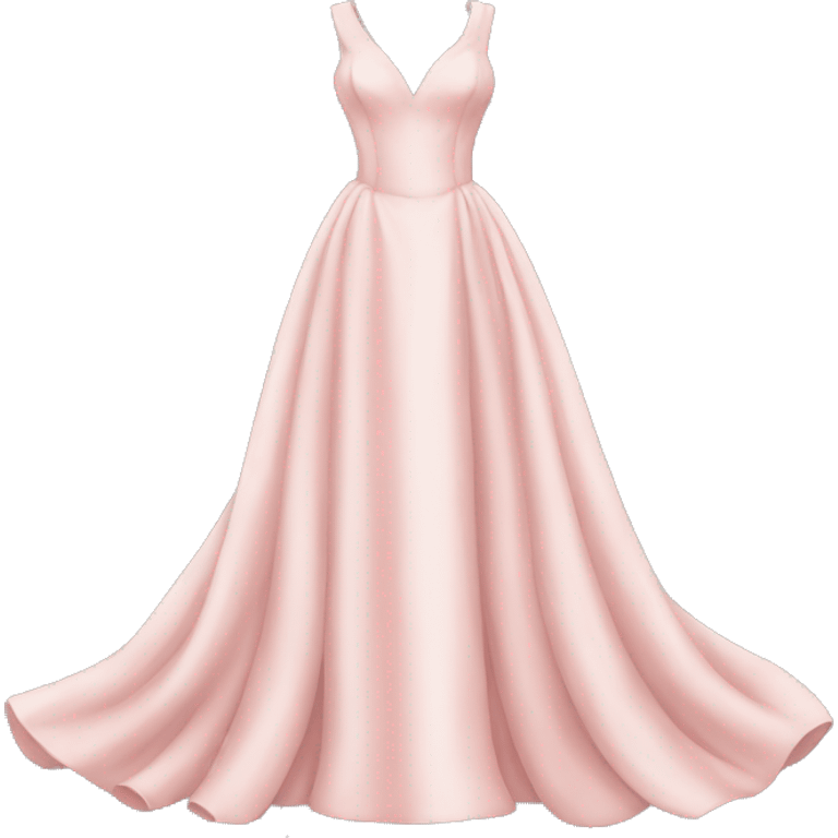 Elegant blush pink gown emoji