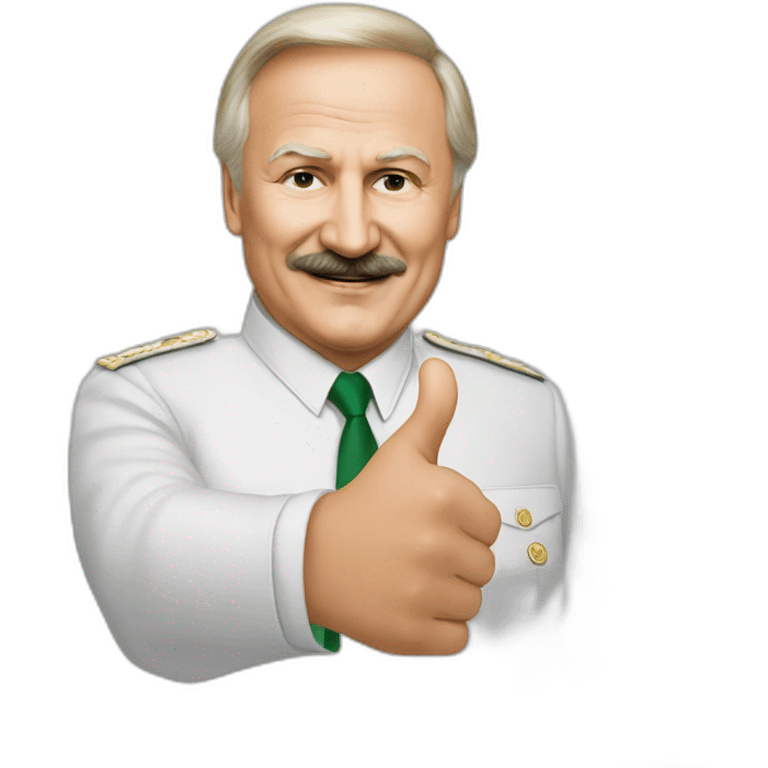 lukashenko thumb up big scale emoji