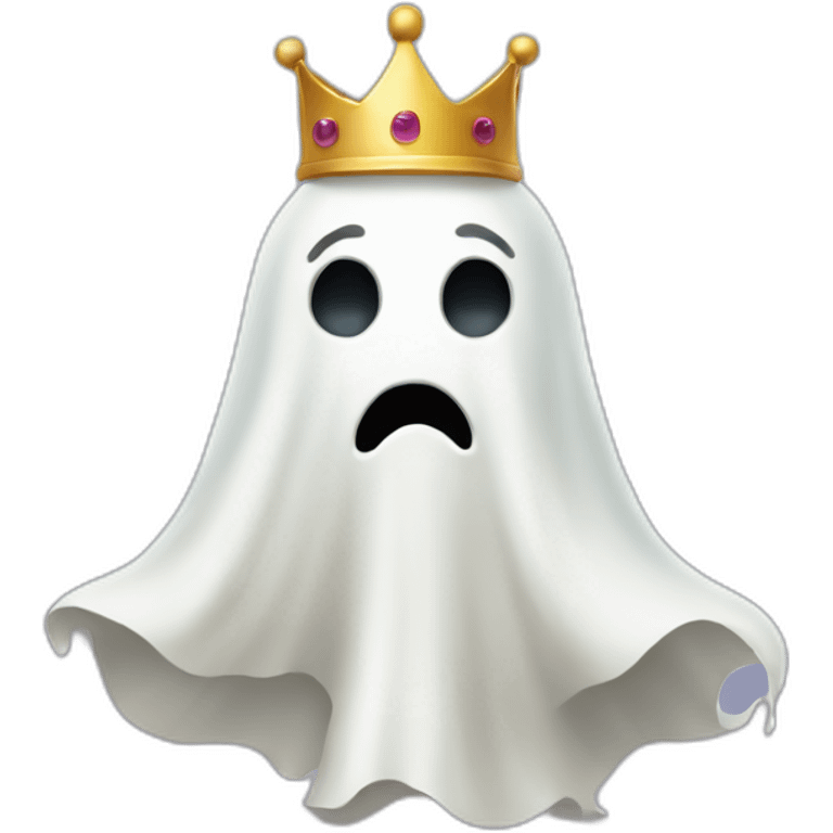 Ghost with a crown emoji