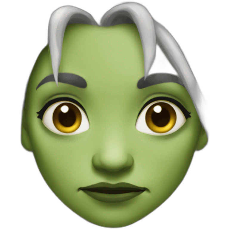 rough female orc wrinkles emoji