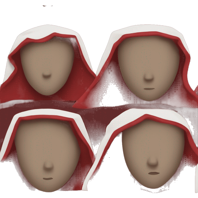 faceless mannequin red  cape emoji