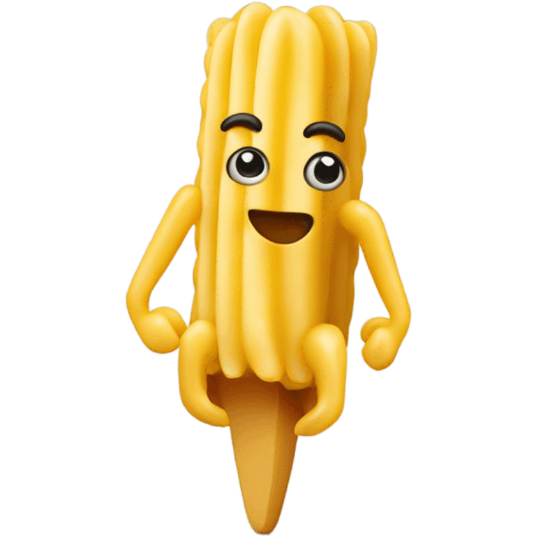 Macaroni running  emoji