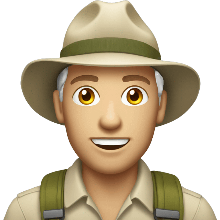 White South African safari guide emoji