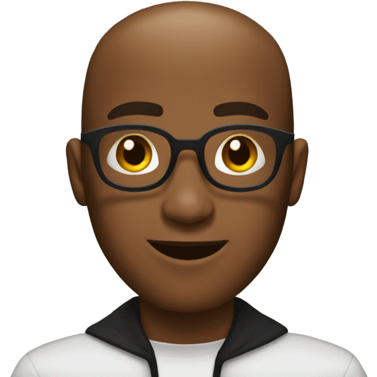 Black guy with a buzz cut at Halloween party emoji