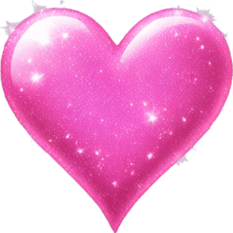 Pink sparkle heart emoji