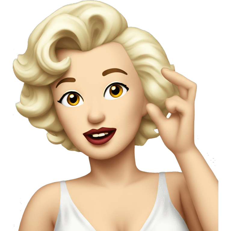 Marilyn Monroe saluting emoji