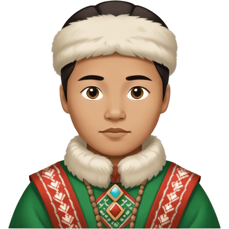 greenland citizen traditional outfit standing full scale emoji