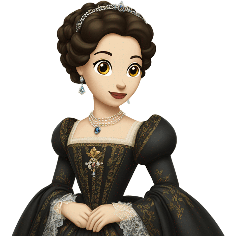 Anne Boleyn Tudor pretty detailed  emoji