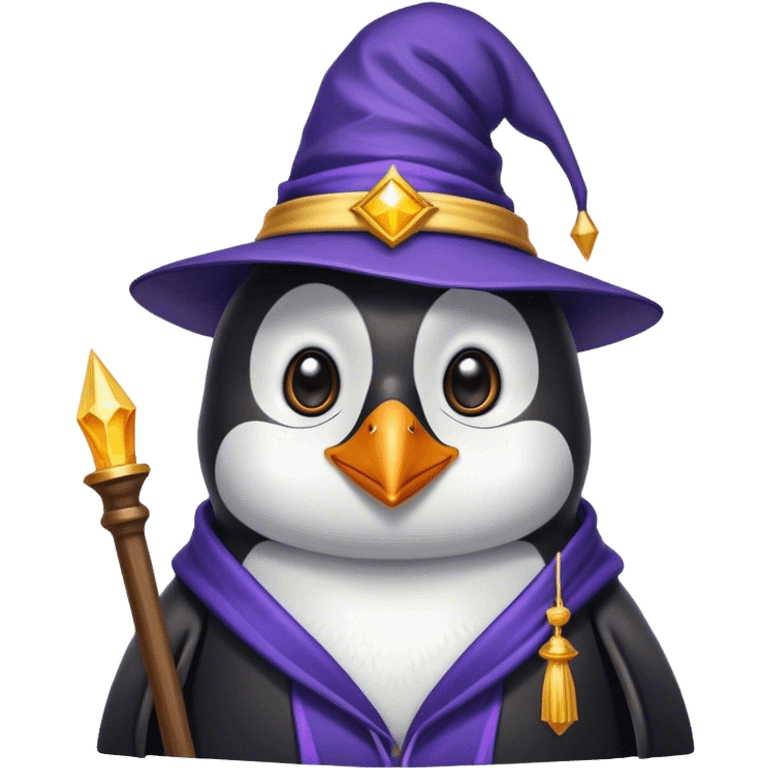 Penguin Wizard emoji