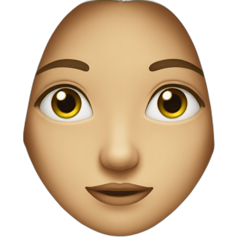 woman, long hair, two diferent eyes, one eye brown, one eye green emoji