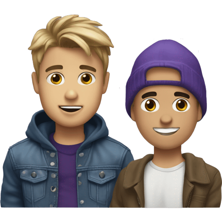 P diddi and Justin Bieber  emoji