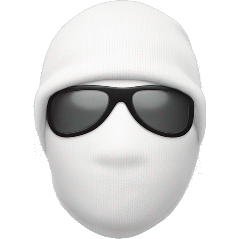 white ski mask emoji