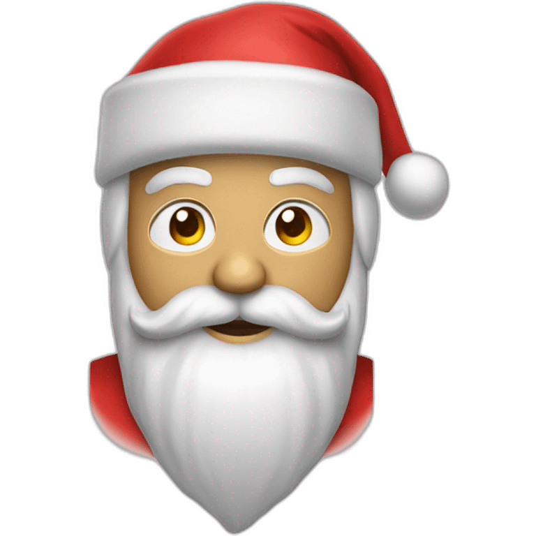 Pc with santa Claus  emoji