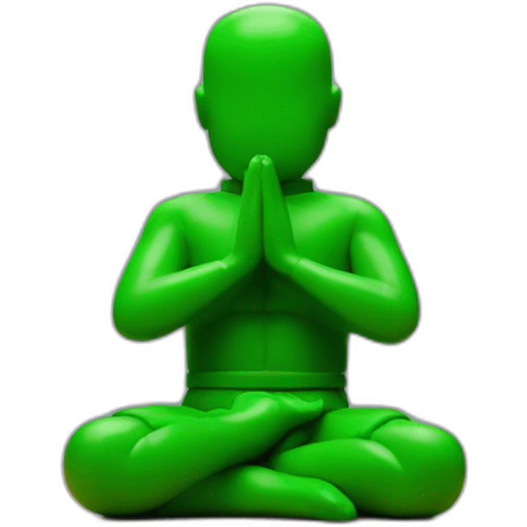 green army man toy praying emoji