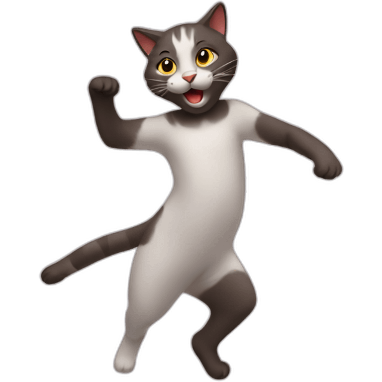 one dancing cat emoji