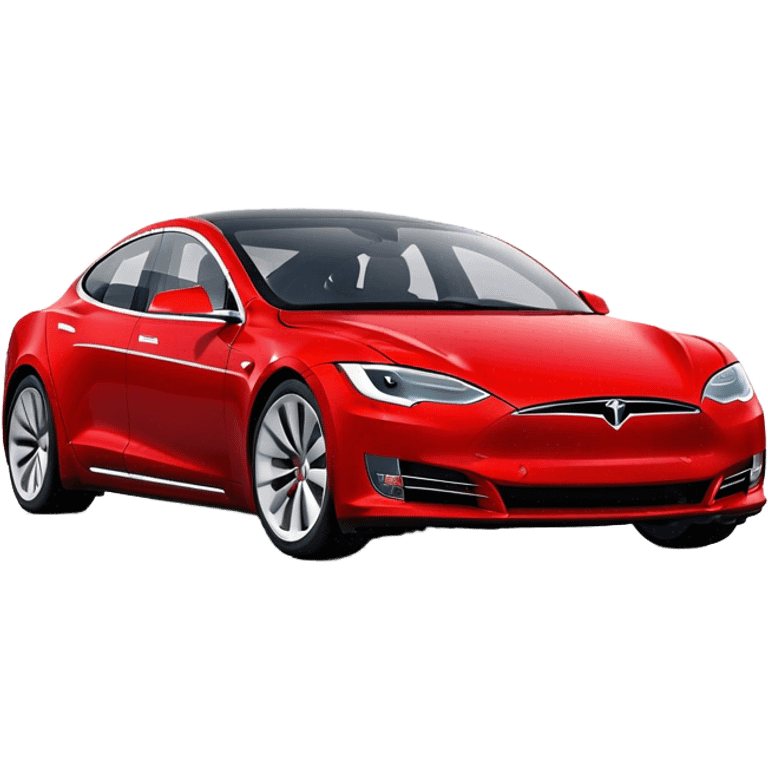 Tesla Model S - Tesla (Model Year: 2022) (Iconic colour: Red) emoji