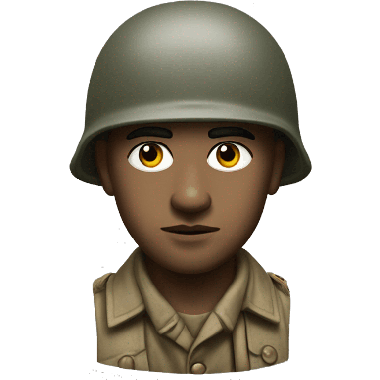 photorealistic serious English infantryman world war ii emoji