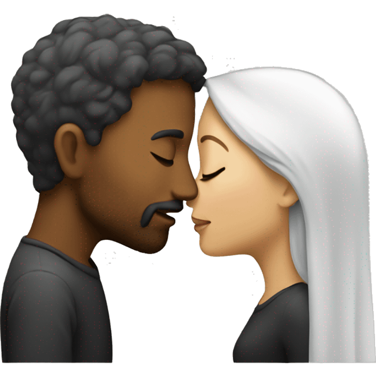 Man and woman kissing emoji