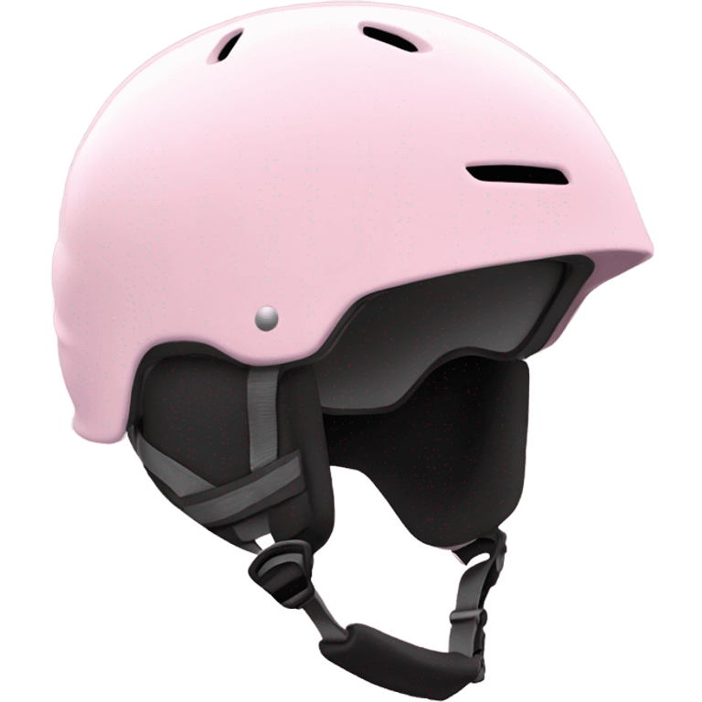 Soft pink ski helmet emoji