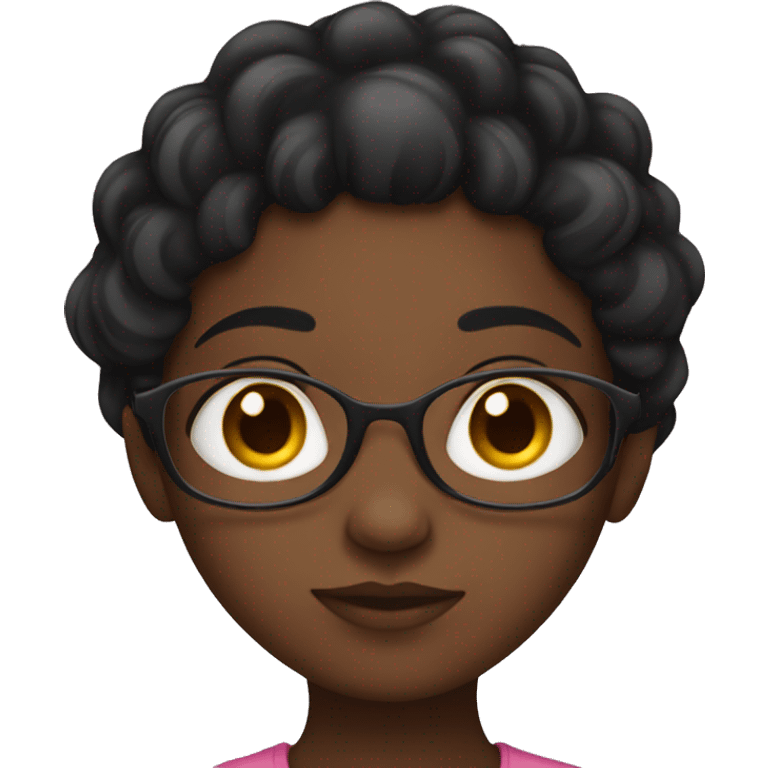 black girl side eyeing  emoji