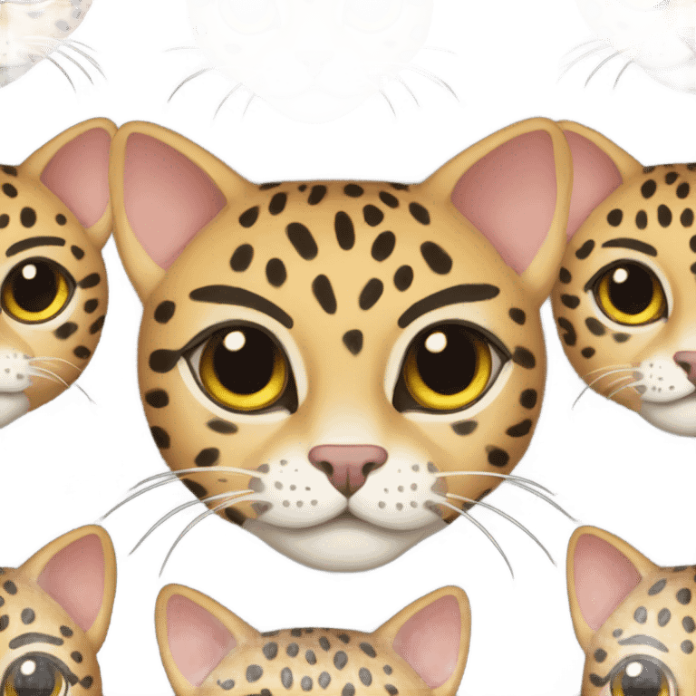 Leopard cat emoji