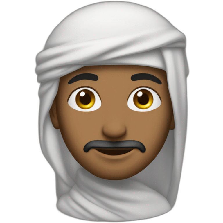 Arabe cagouler emoji