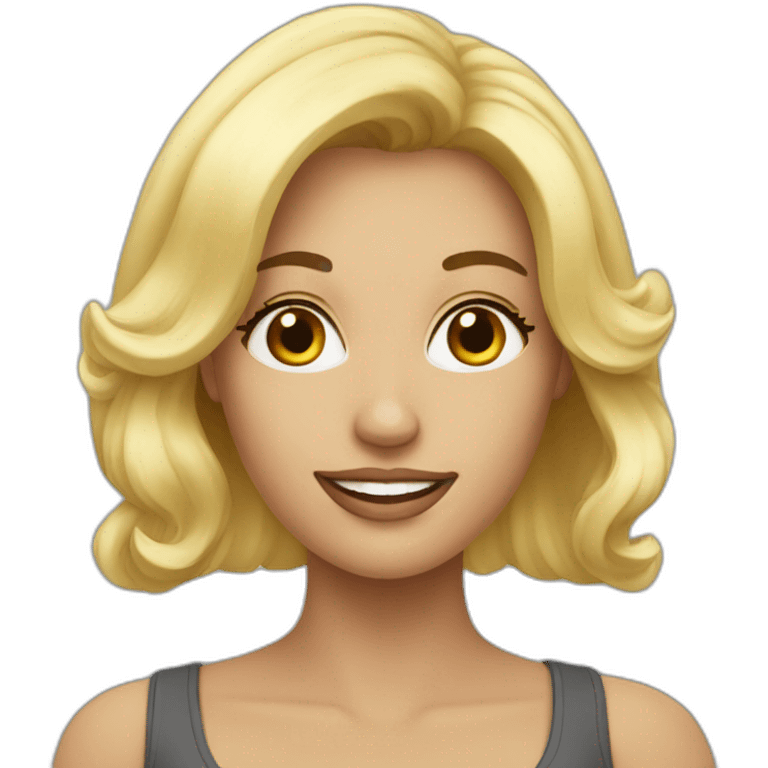 Beautiful blond women emoji