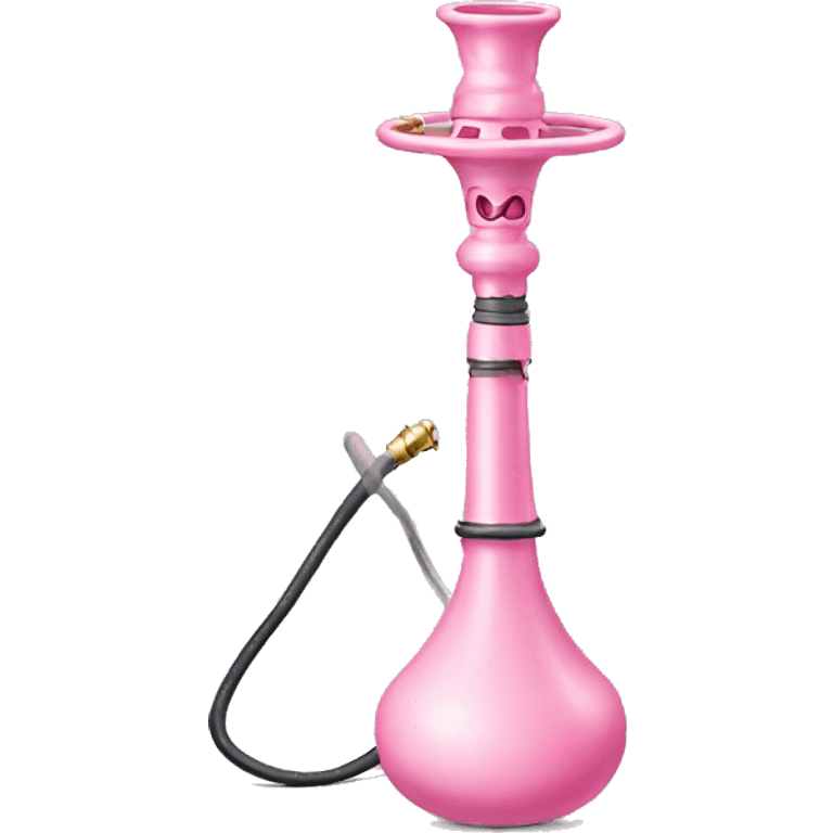 Light pink hookah with hose emoji