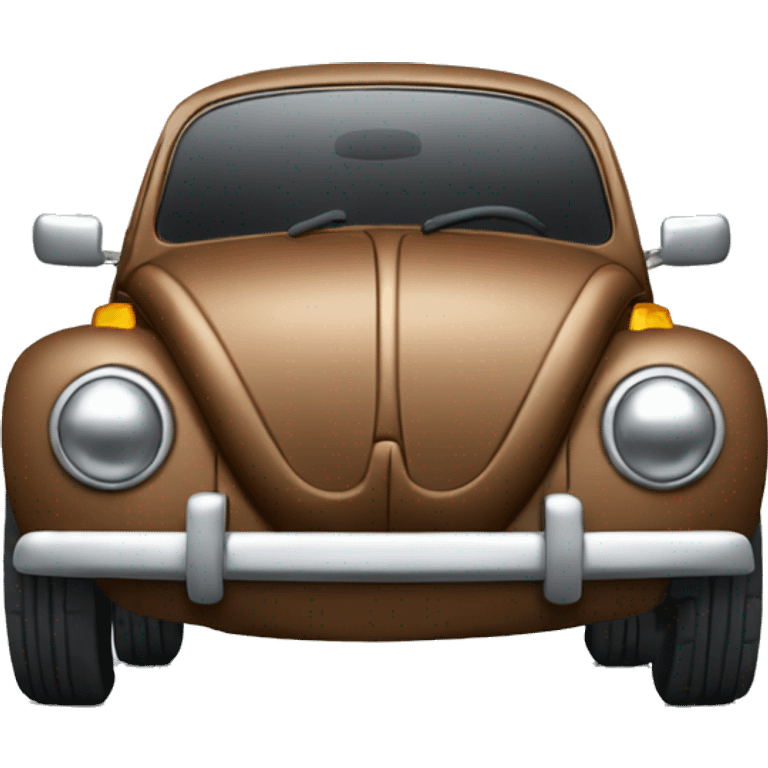 Brown Volkswagen Beetle  emoji