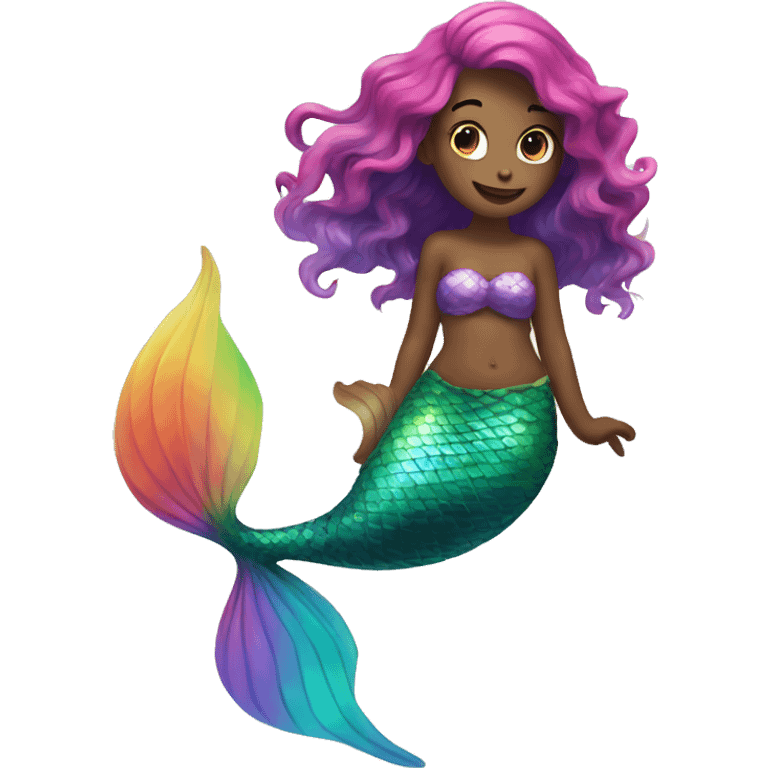 mermaid with colorful tail  emoji