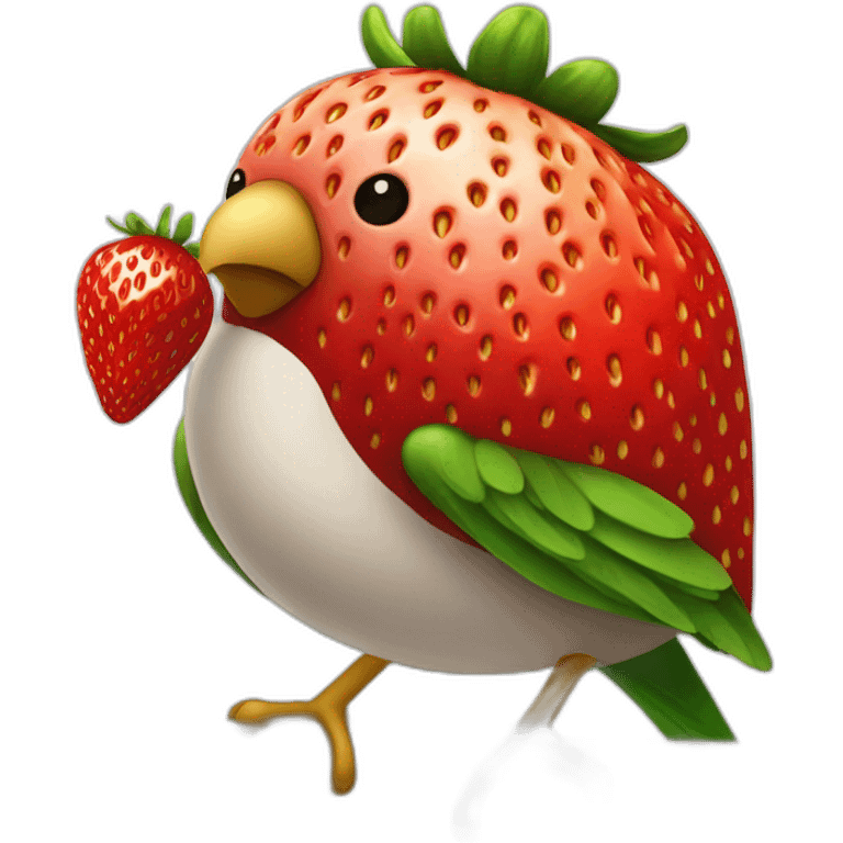 ANIMAL NAME: STRAWBERRY BIRD emoji