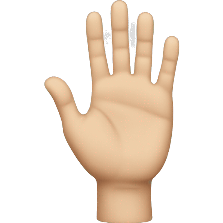 a hand emoji