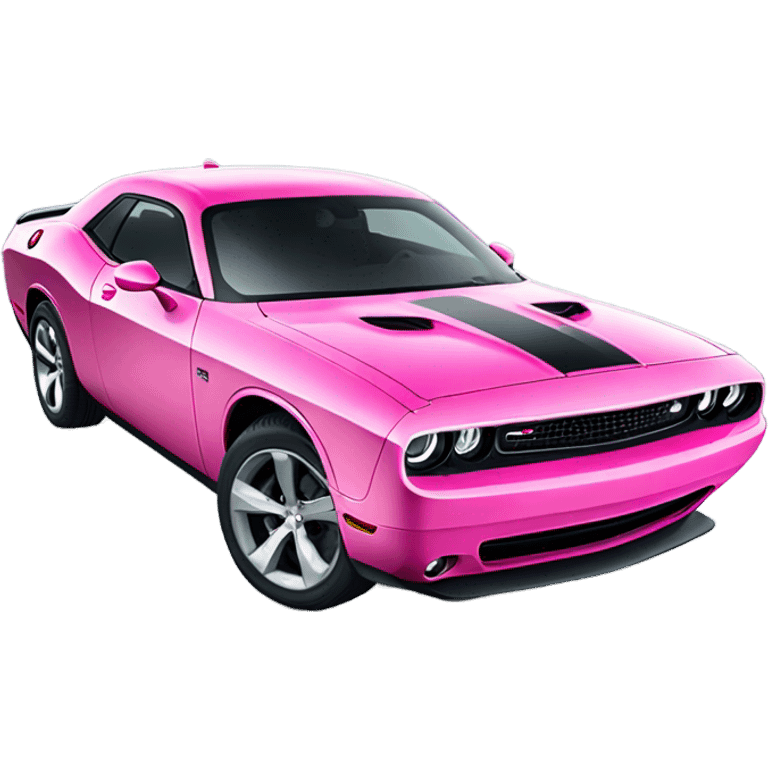 pink dodge challenger  emoji