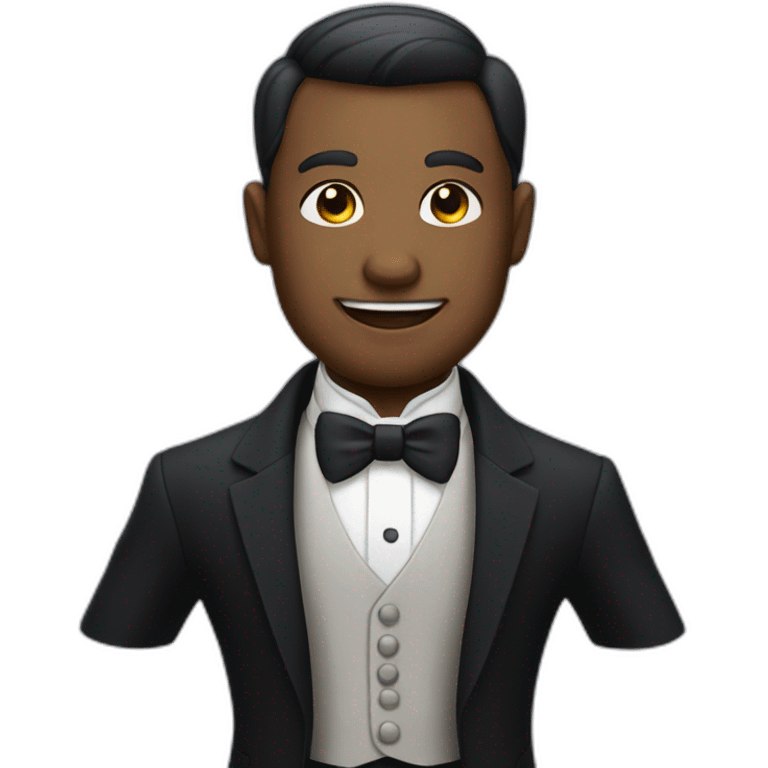 butler with little body and big head emoji