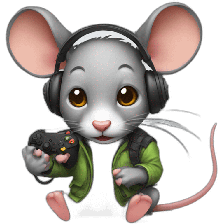 rat gamer emoji