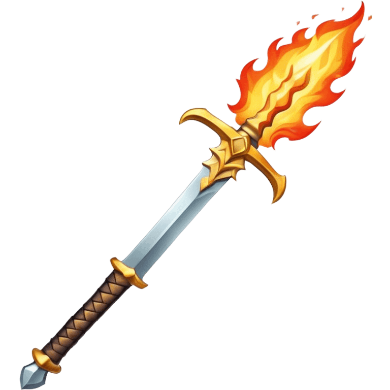 flaming sword  emoji