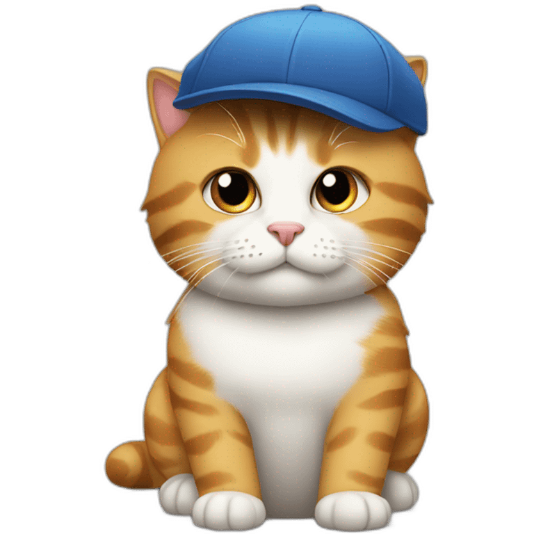 cat with cap emoji