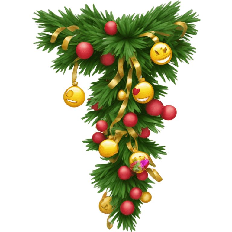 New Year's garland for a tree emoji