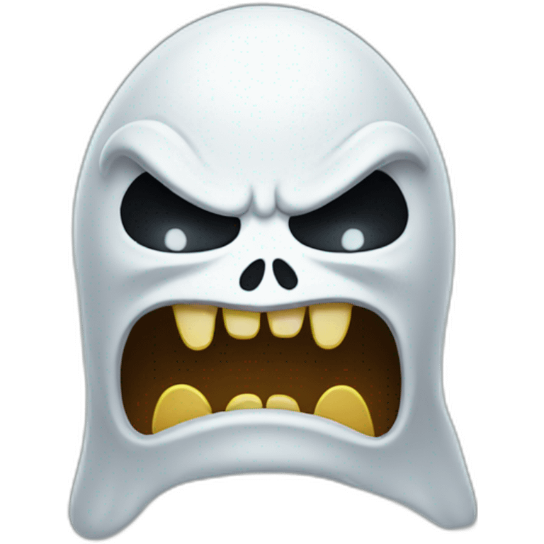 Angry ghost emoji